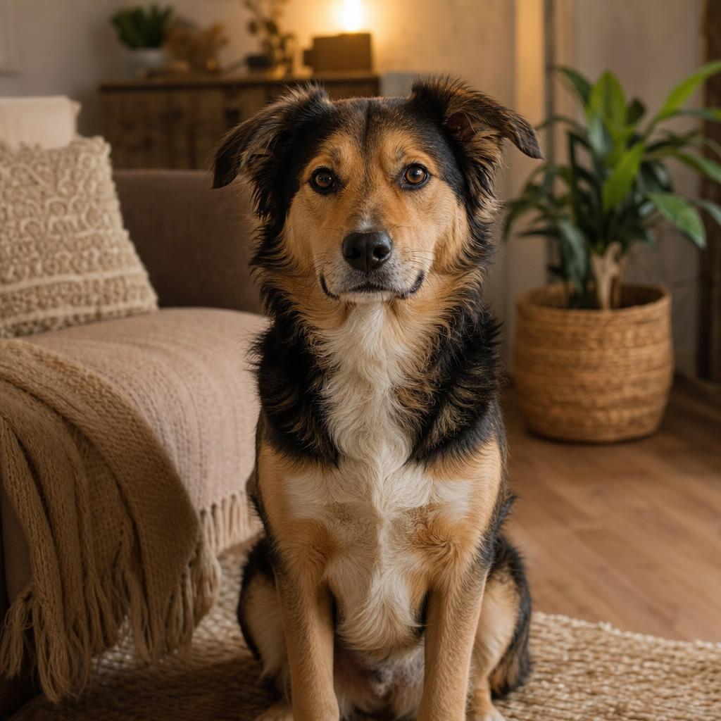 Chien et chat observant la pièce depuis une distance respectueuse
